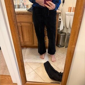 Talbots Midnight Black Corduroy Trousers